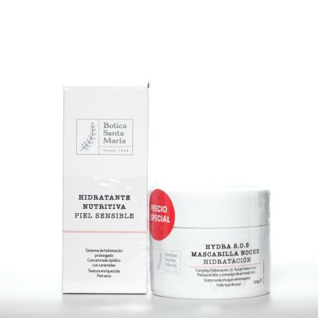 BOTICA PACK HYDRA SOS MASCARILLA + HIDRATANTE NUTRITIVA