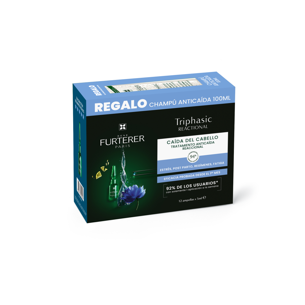 RENE FURTERER TRIPHASIC REACCIONAL AM + CHAMPU 1