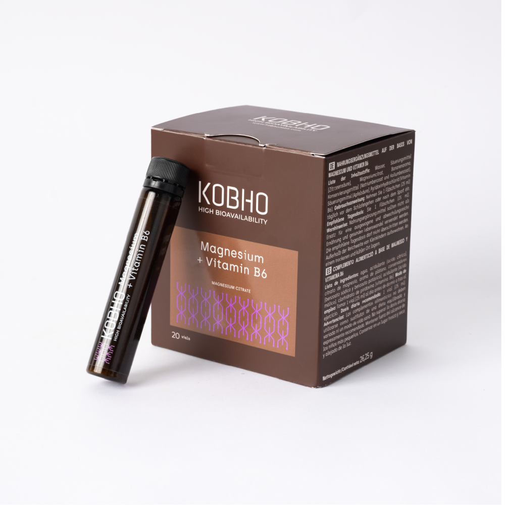 KOBHO MAGNESIUM + VITAMINA B6  20 VIALES